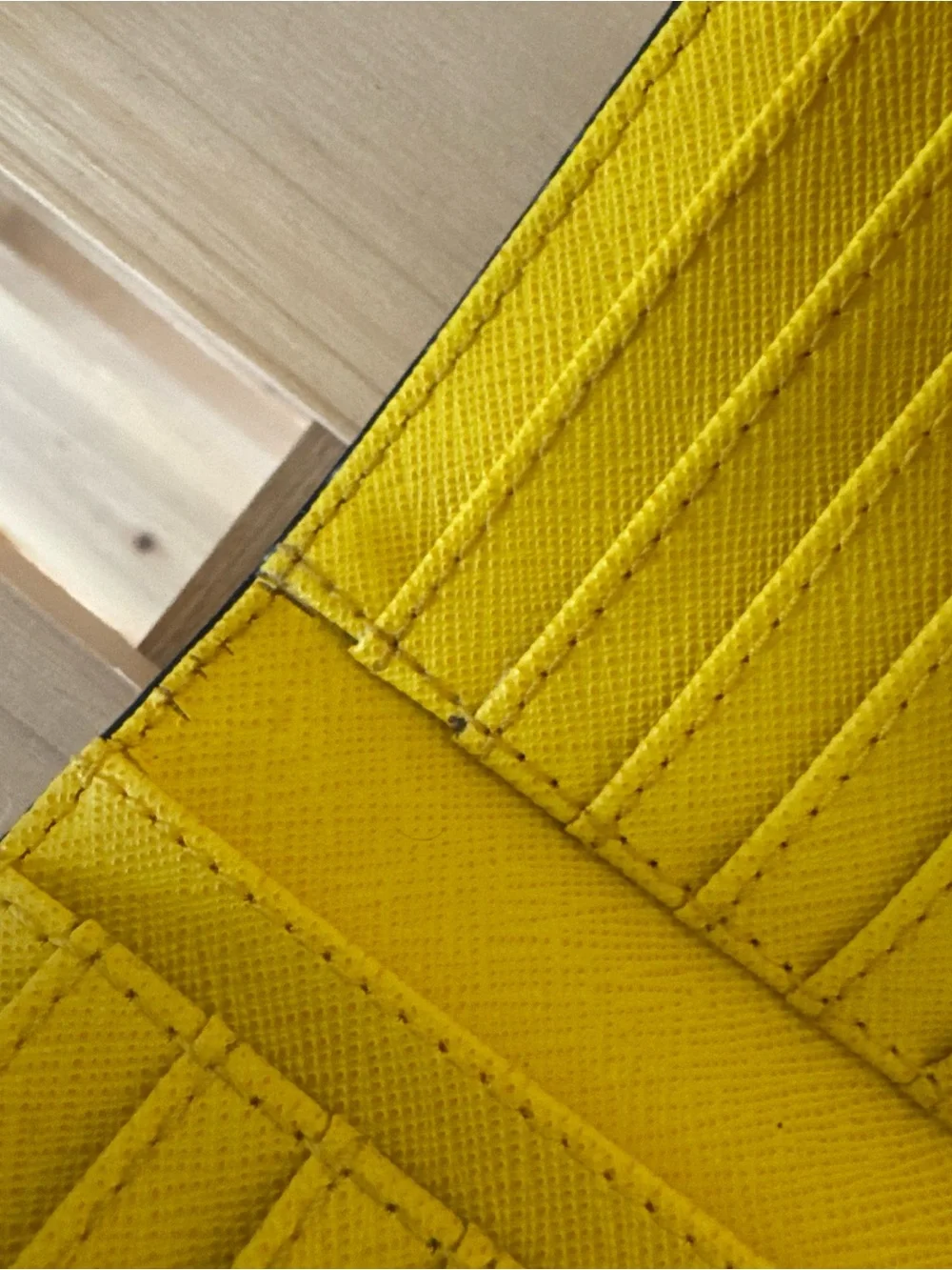 Lot of 2 Michael Kors Women's Saffiano Leather Wallet - Yellow and Black
